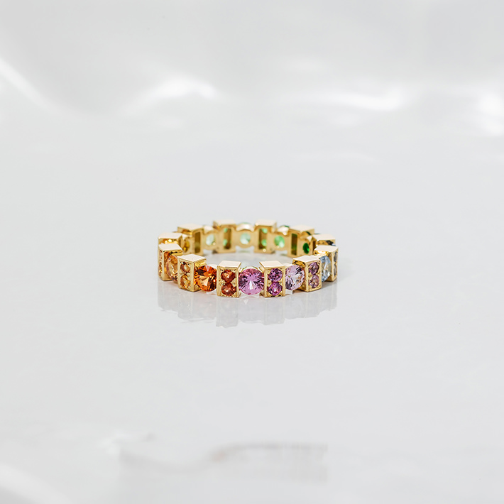 画像：Multicolor ring / YG